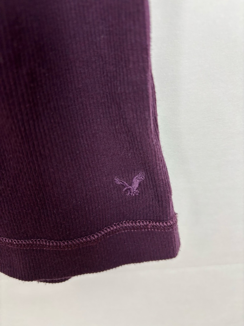 Vintage Y2K American Eagle Tank Top Size Small Purple Lace Coquette Ribbed - Picture 5 of 9